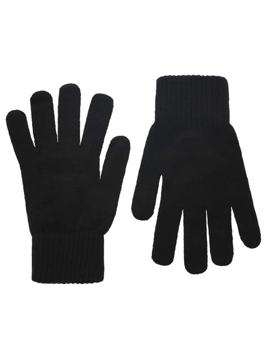 💕 Zwillingsherz Handschuhe "Uni" Wolle Schwarz
