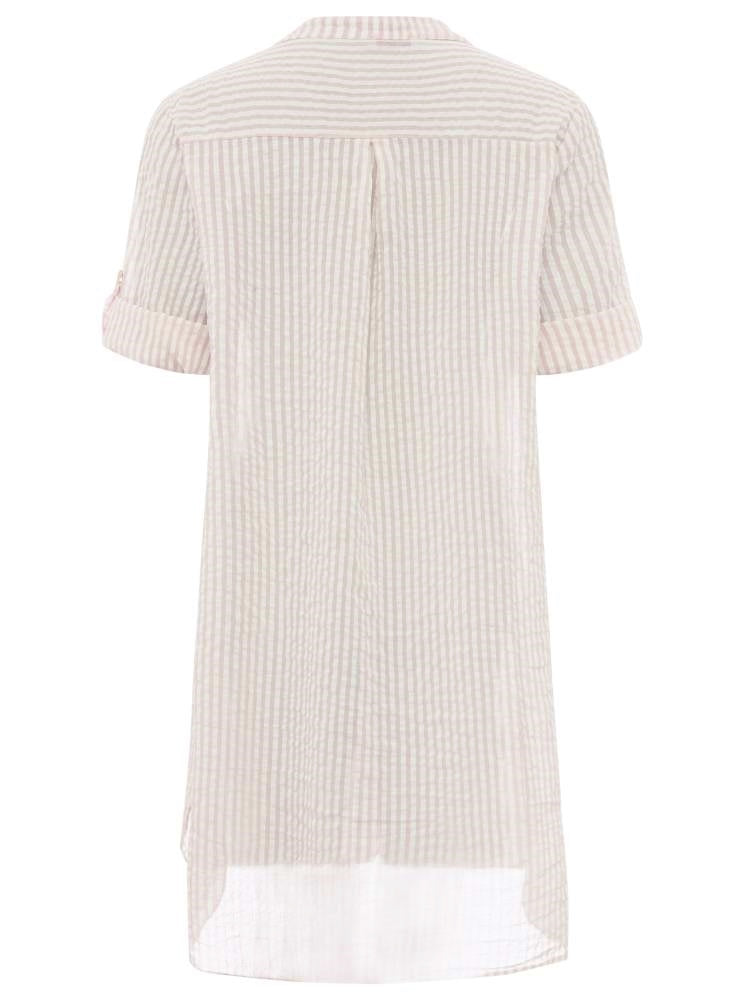 💕 Zwillingsherz Longbluse "Kida" Rosa Streifen