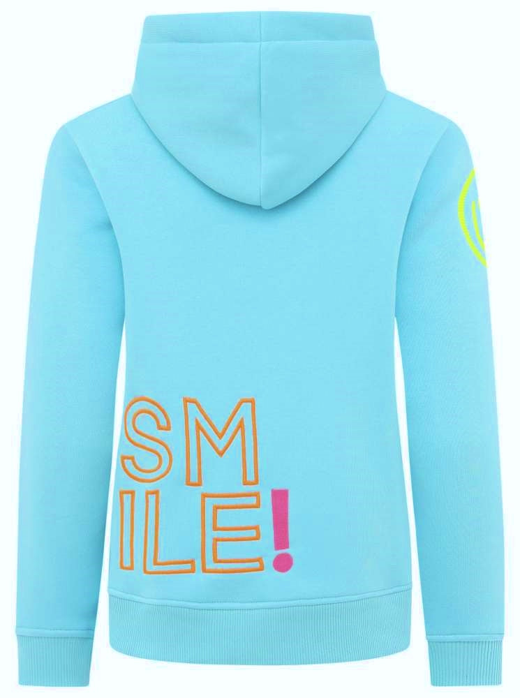 💕 Zwillingsherz Sweatshirt Hoodie "Alissa" Sweater Baumwolle Türkis
