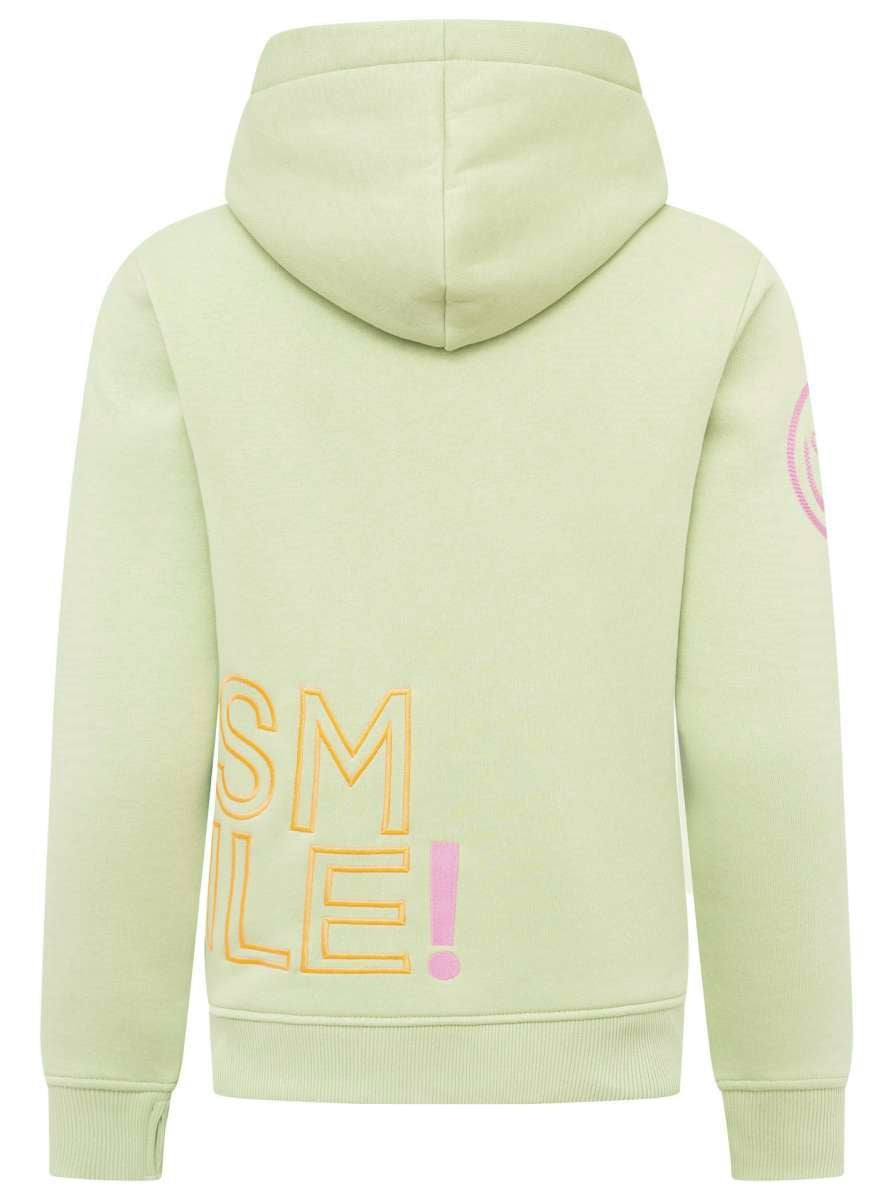 💕 Zwillingsherz Sweatshirt Hoodie "Alissa" Sweater Baumwolle Salbei