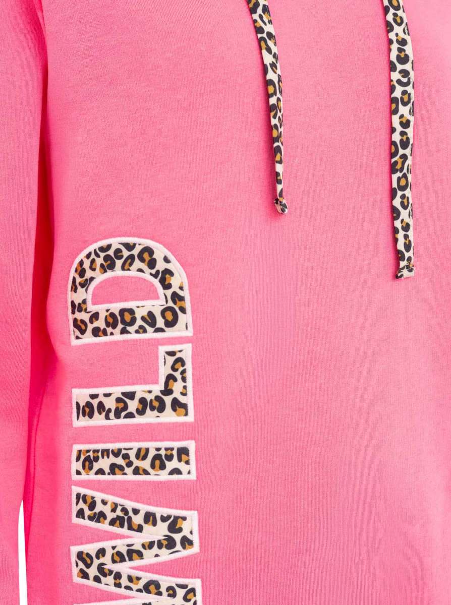 💕 Zwillingsherz Sweatshirt Hoodie "Community" Sweater Baumwolle Pink