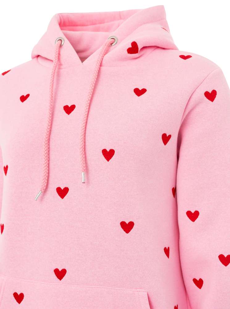 Sweater hoodie pink hotsell
