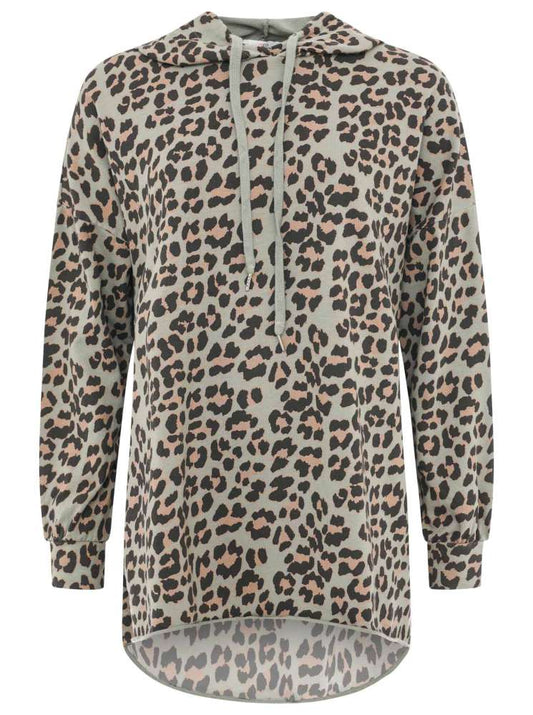 💕 Zwillingsherz Kapuzenshirt Hoodie "Leo" Onesize Baumwolle Khaki