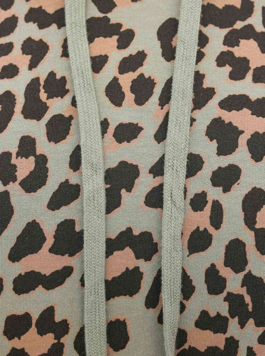 💕 Zwillingsherz Kapuzenshirt Hoodie "Leo" Onesize Baumwolle Khaki