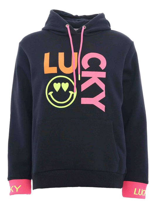 💕 Zwillingsherz Sweatshirt Hoodie "Lilly" Sweater Baumwolle Navy