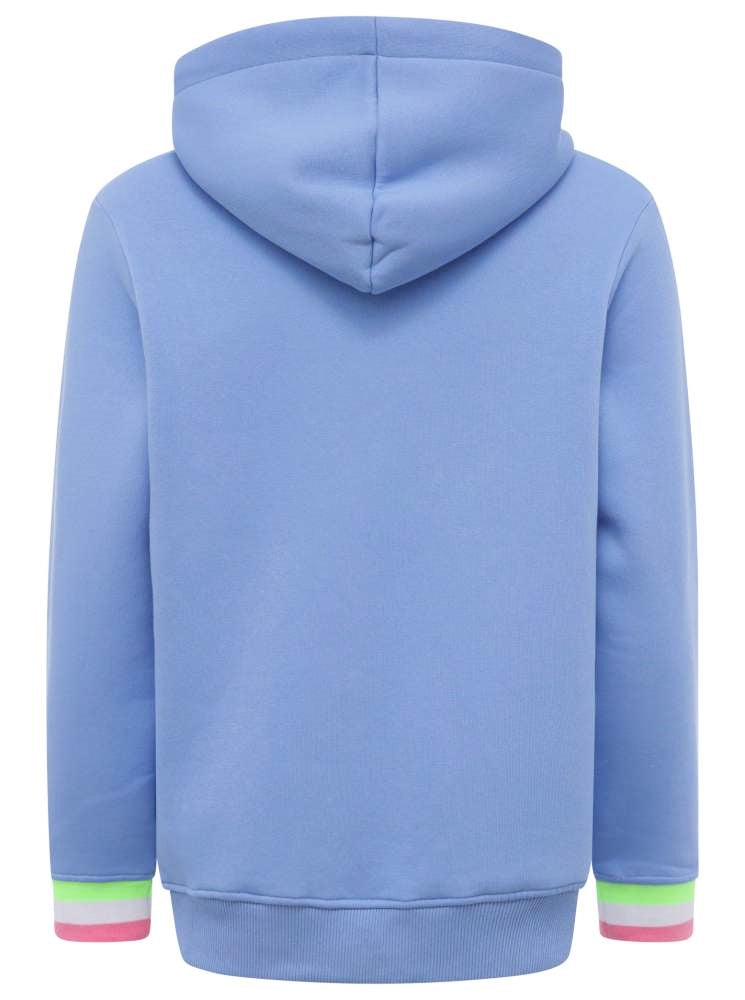 💕 Zwillingsherz Sweatshirt Hoodie "Rahel" Sweater Baumwolle Hellblau