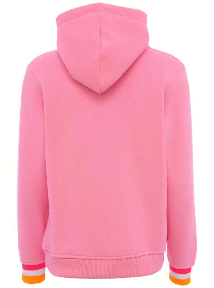 💕 Zwillingsherz Sweatshirt Hoodie "Rahel" Sweater Baumwolle Neonpink