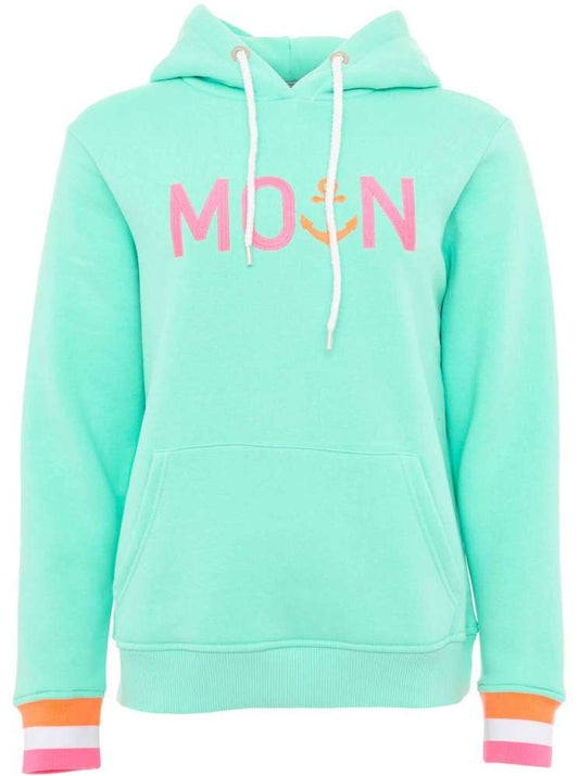 💕 Zwillingsherz Sweatshirt Hoodie "Rahel" Sweater Baumwolle Mint