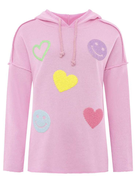 💕 Zwillingsherz Hoodie "Lovely Smile" Pink