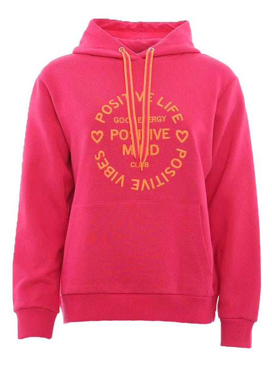 💕 Zwillingsherz Sweatshirt Hoodie "Tania" Sweater Baumwolle Pink