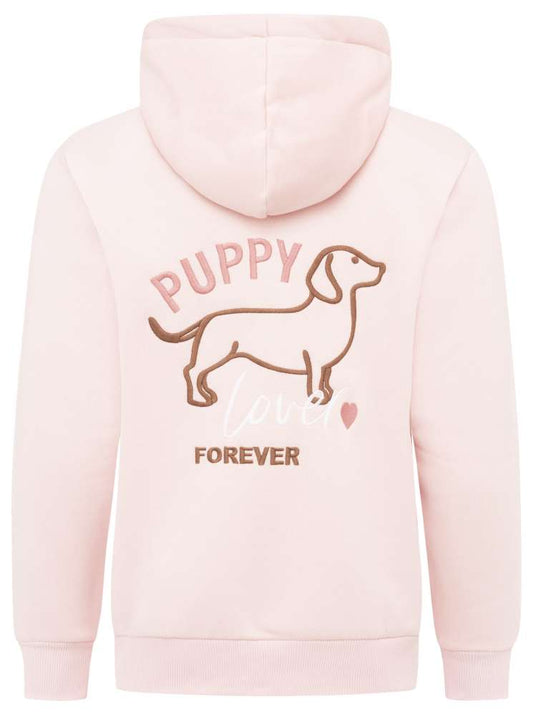 💕 Zwillingsherz Hoodiejacke "Puppy Love Forever" Rosa