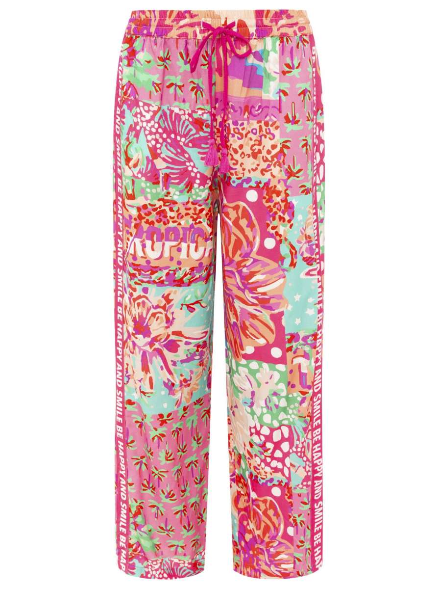 Zwillingsherz Hose "Be Happy" Viskose Multi