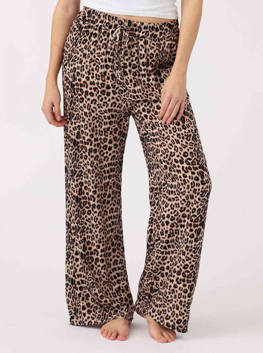 💕 Zwillingsherz Hose "Dora" Culotte Viskose Leo