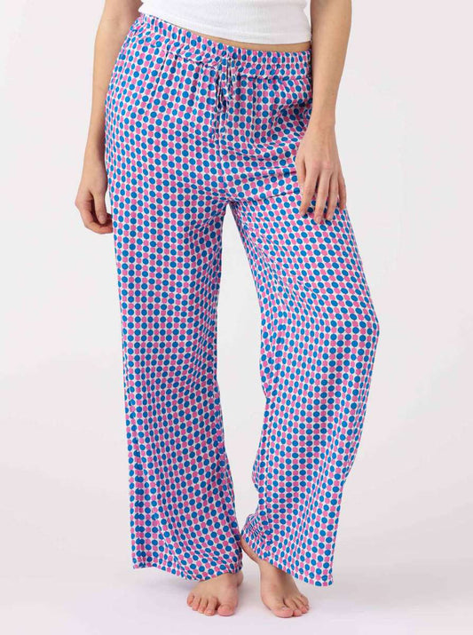 💕 Zwillingsherz Hose "Anastasia" Culotte Viskose Blau