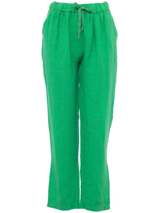 💕 Zwillingsherz Hose Leinenhose "Classic" Leinen Grün