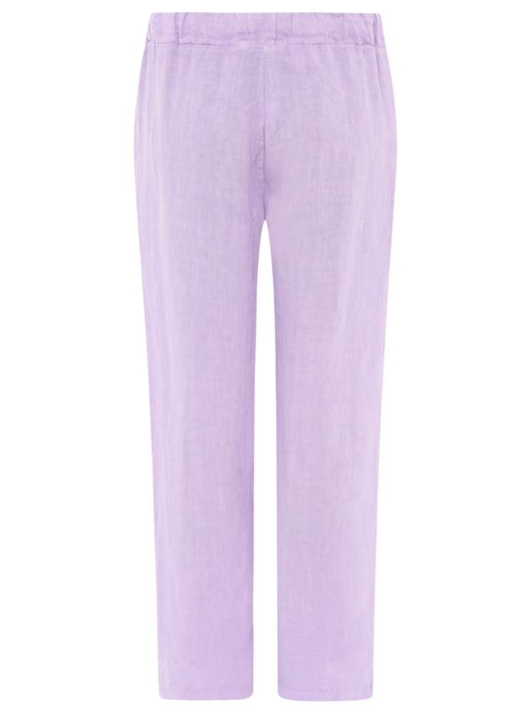 💕 Zwillingsherz Hose Leinenhose "Classic" Leinen Flieder