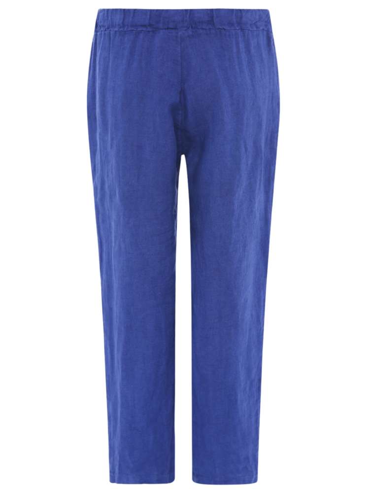 💕 Zwillingsherz Hose Leinenhose "Classic" Leinen Royalblau