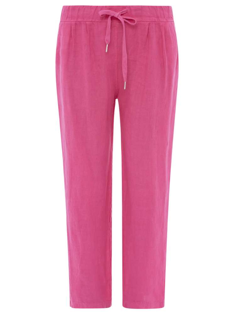 💕 Zwillingsherz Hose Leinenhose "Classic" Leinen Pink