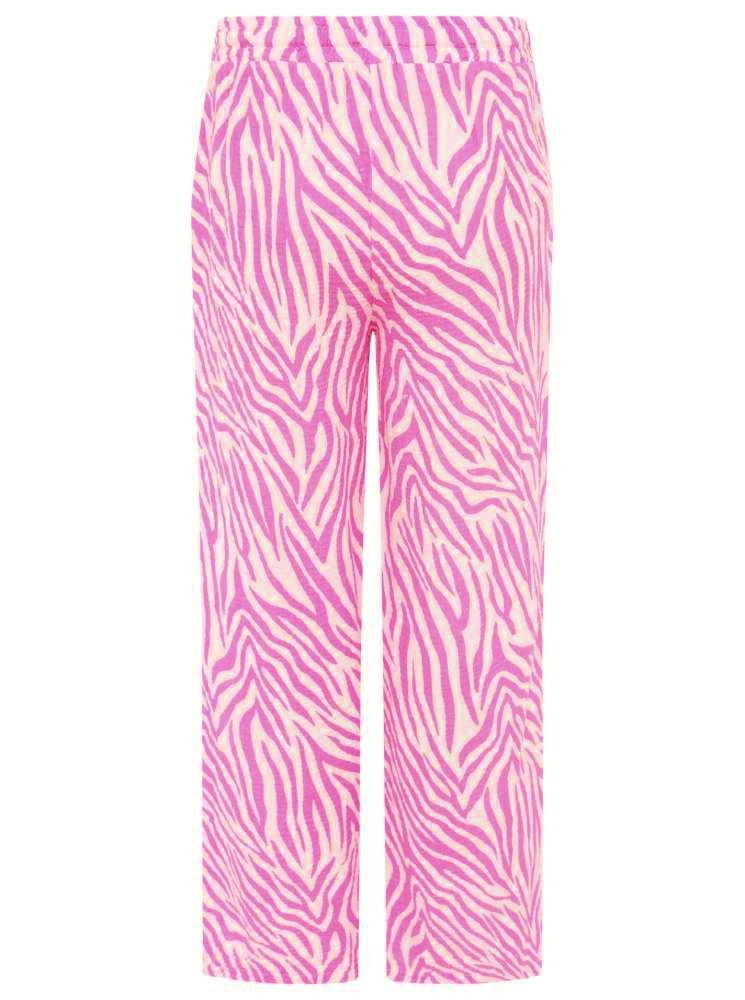 💕 Zwillingsherz Hose Musselin "Zebra" Rosa