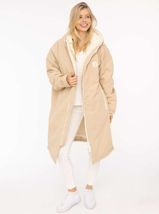 💕 Zwillingsherz Oversize "Windjacke" Windmantel Beige