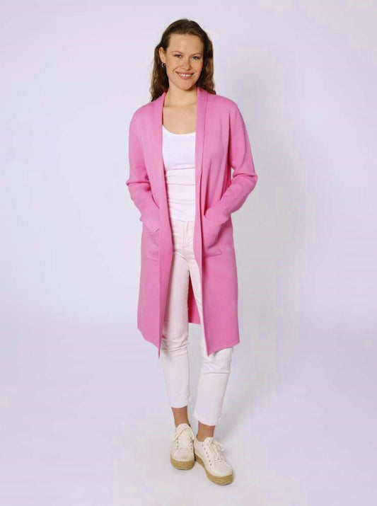 💕 Zwillingsherz Strickjacke "Jessy 2.0" Kragen Rosa