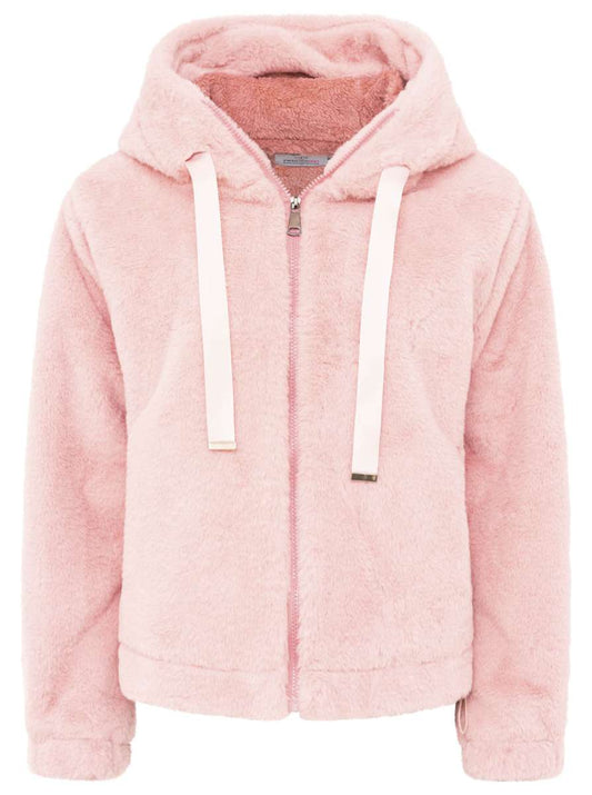 💕 Zwillingsherz Kuscheljacke "Plüsch" Rosa
