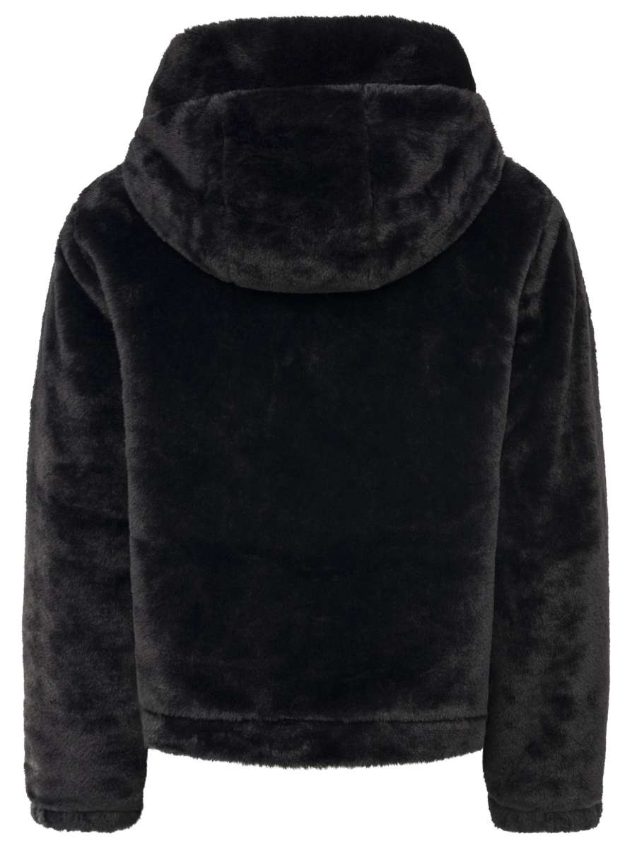 💕 Zwillingsherz Kuscheljacke "Plüsch" Schwarz