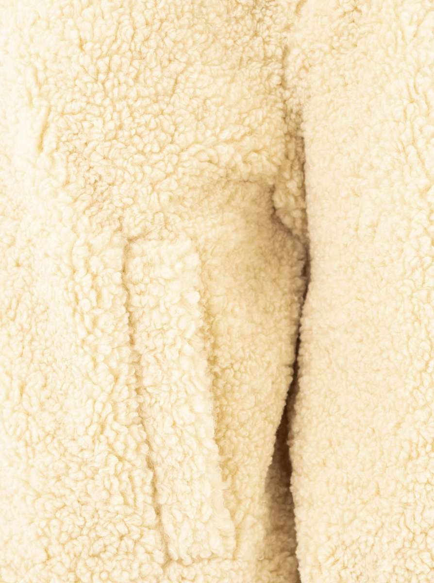 💕 Zwillingsherz Bomberjacke Teddy "Teddy & Kapuze" Jacke Beige