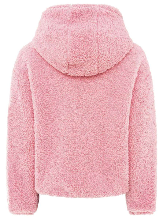 💕 Zwillingsherz Bomberjacke Teddy "Teddy & Kapuze" Jacke Rosa