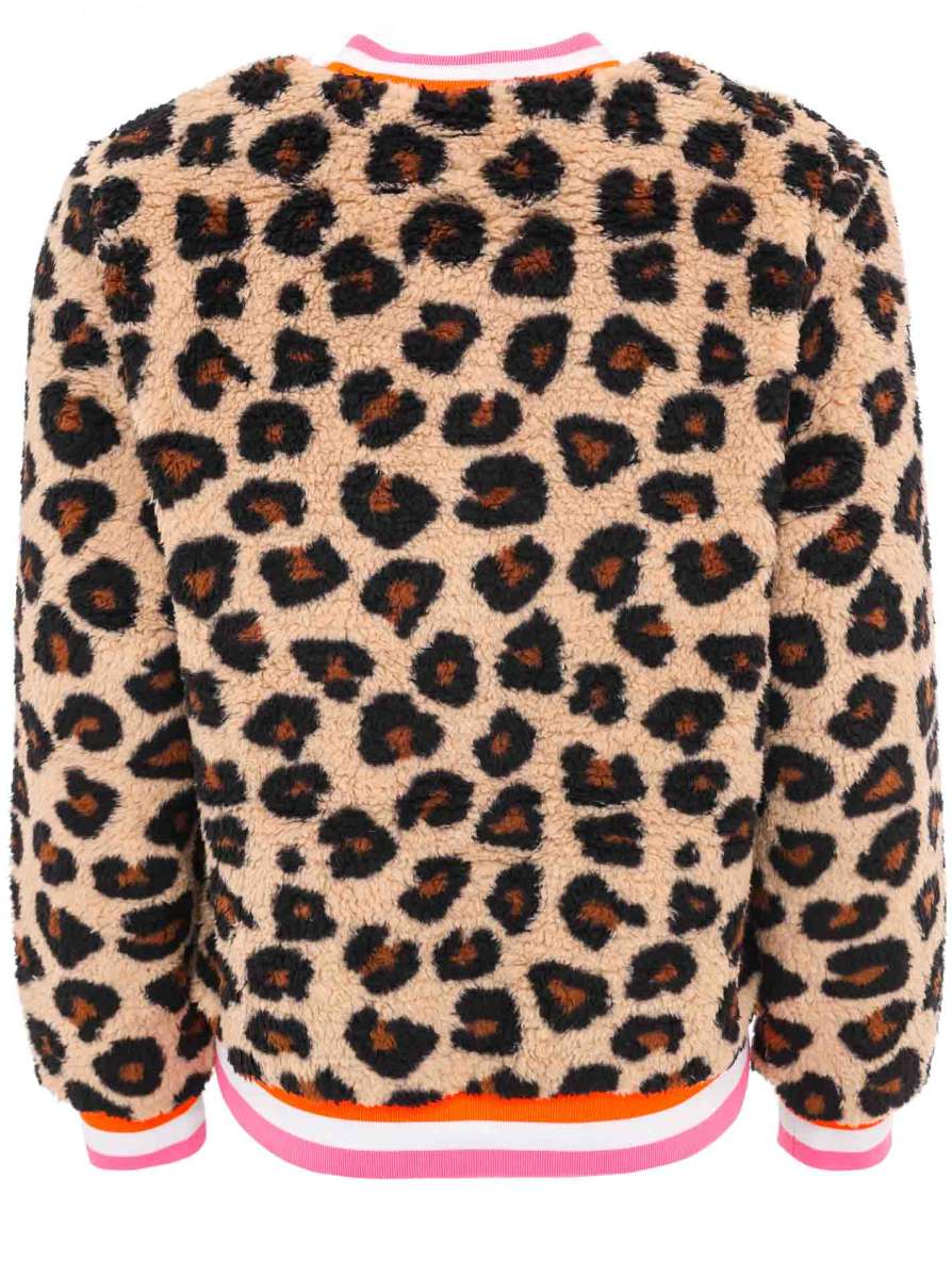 💕 Zwillingsherz Bomberjacke Teddy "Leo Wild Mind" Beige