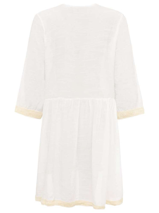 💕 Zwillingsherz Kleid "BoHo Summer" 100 % Viskose Weiß