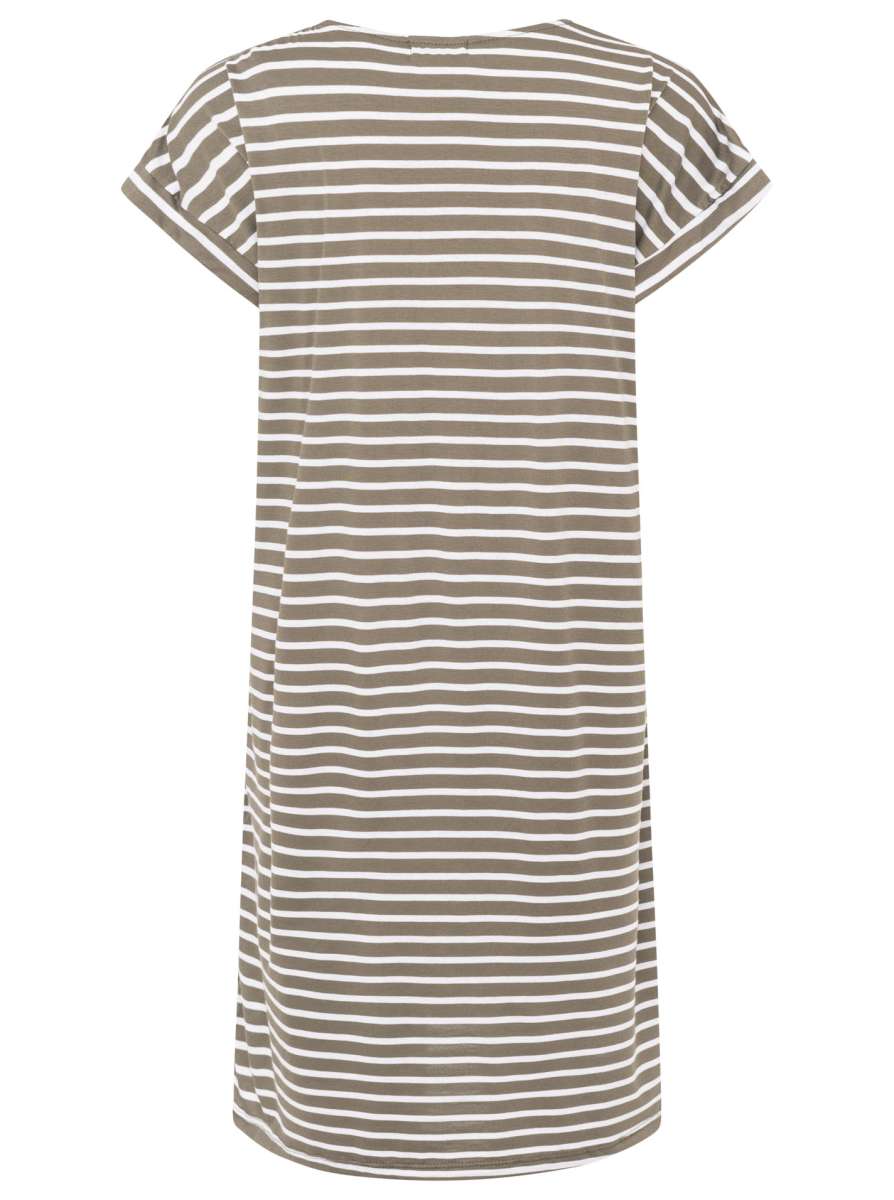 💕 Zwillingsherz Kleid "Maritime Streifen" Khaki