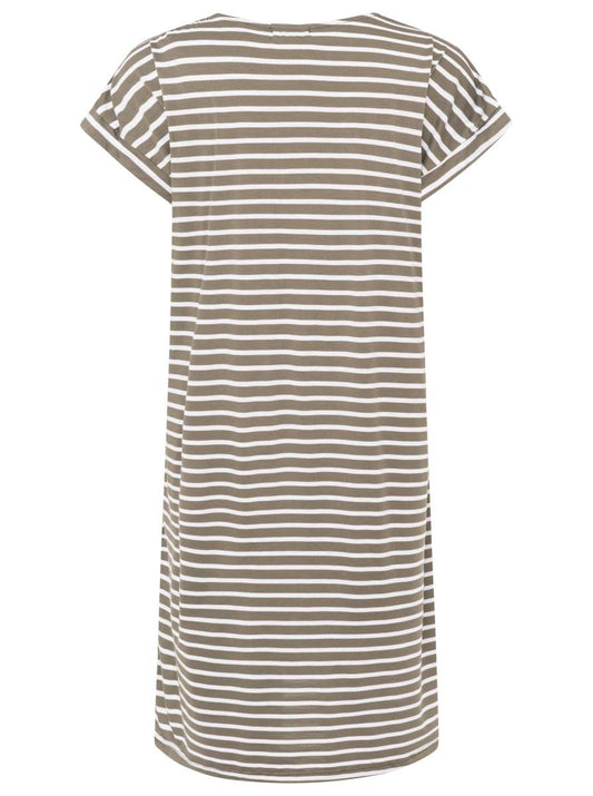 💕 Zwillingsherz Kleid "Maritime Streifen" Khaki