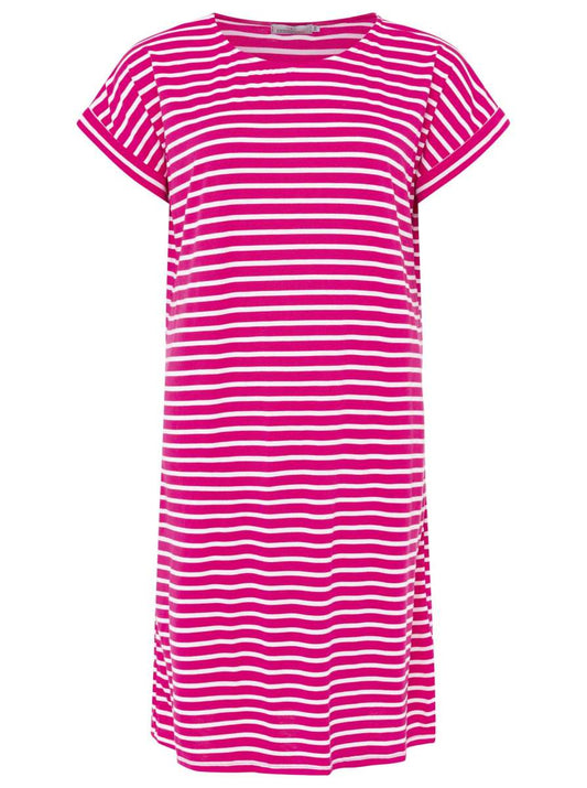 💕 Zwillingsherz Kleid "Maritime Streifen" Pink