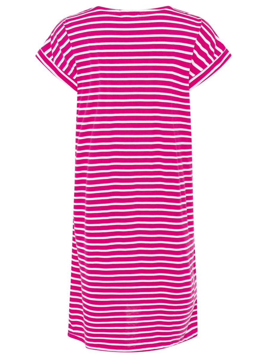 💕 Zwillingsherz Kleid "Maritime Streifen" Pink