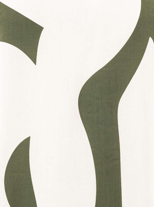 💕 Zwillingsherz Maxikleid "Abstrakt" 100 % Viskose Khaki
