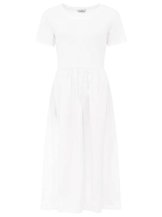 💕 Zwillingsherz Kleid "Strandspaziergang" 100 % Baumwolle Weiß
