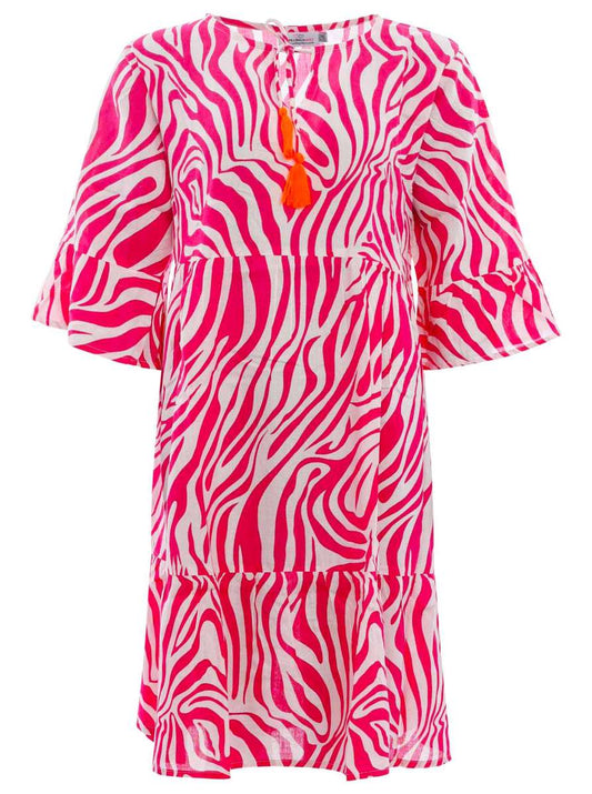 💕 Zwillingsherz Kleid "Zebra DreamsZH" Pink