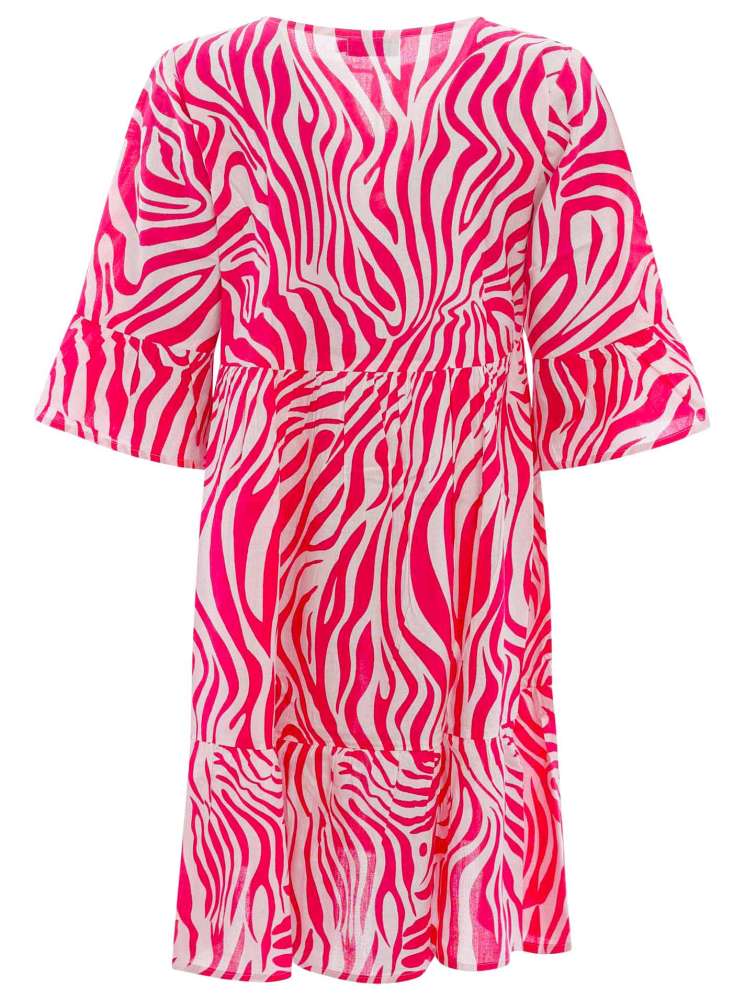 💕 Zwillingsherz Kleid "Zebra DreamsZH" Pink