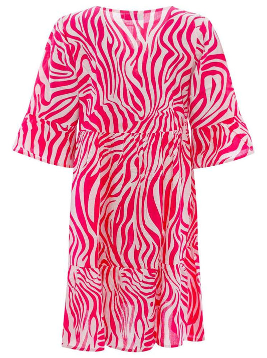 💕 Zwillingsherz Kleid "Zebra DreamsZH" Pink