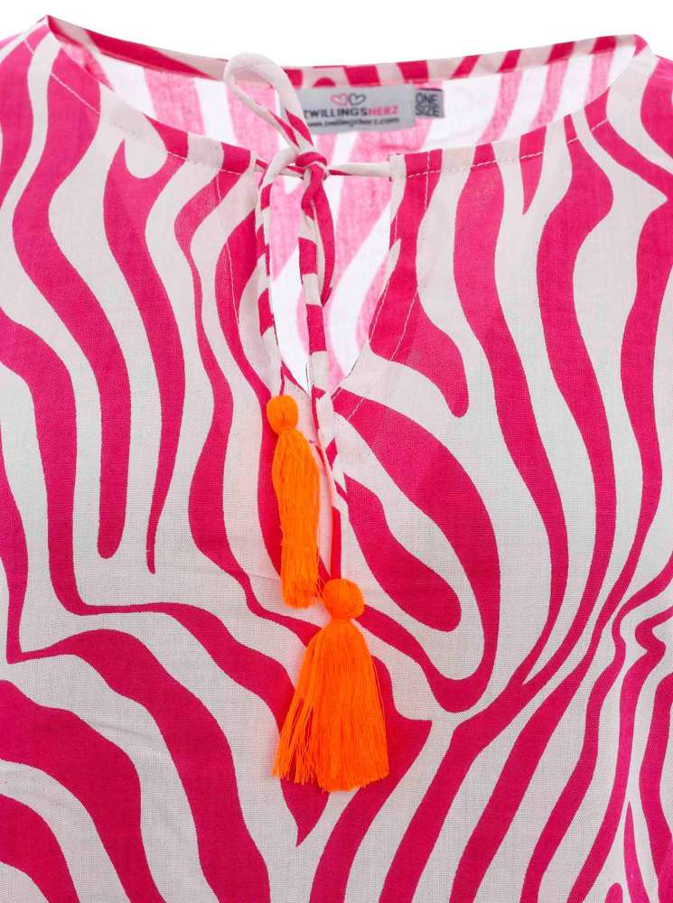 💕 Zwillingsherz Kleid "Zebra DreamsZH" Pink