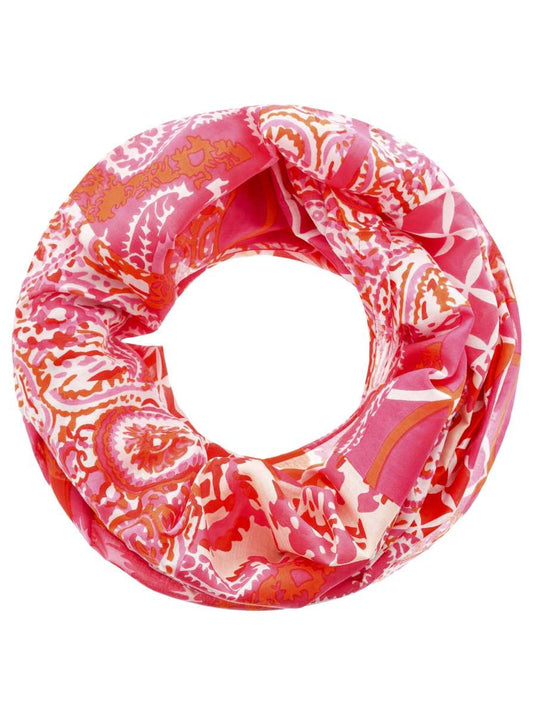 💕 Zwillingsherz Loop Schal Tuch "Patchwork Mix" Pink