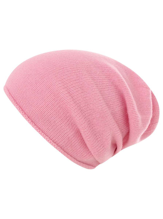 💕 Zwillingsherz Mütze Beanie 100 % Kaschmir Altrosa NEU