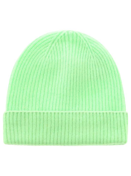 💕 Zwillingsherz Mütze "Ribbon Pattern" 100 % Kaschmir Neongrün NEU