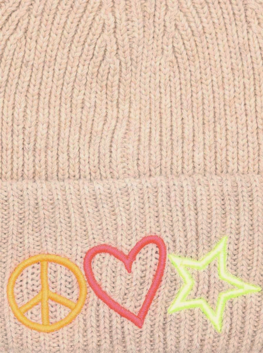 💕 Zwillingsherz Mütze "Luci" Beige Wolle