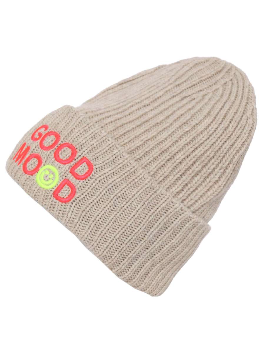 💕 Zwillingsherz Mütze "Molly" Beige Wolle