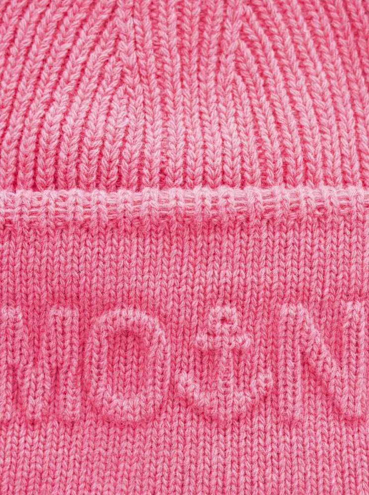 💕 Zwillingsherz Mütze "Moin Anker" Wolle Pink