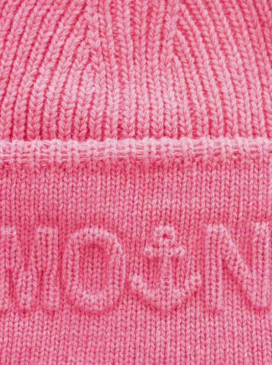 💕 Zwillingsherz Mütze "Moin Anker" Wolle Pink