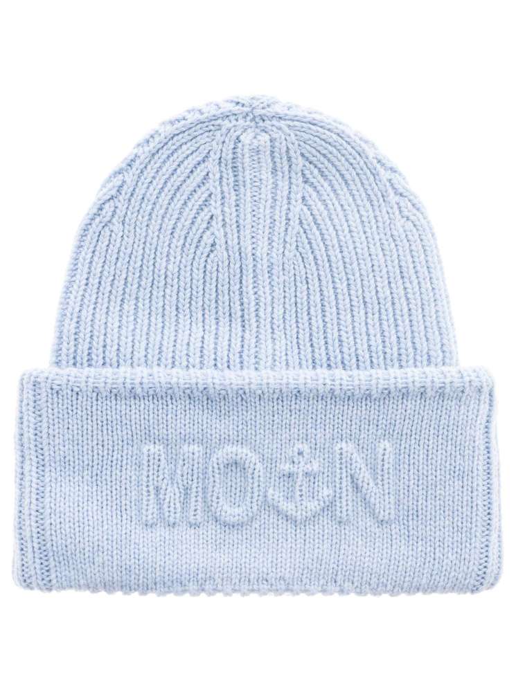 💕 Zwillingsherz Mütze "Moin Anker" Wolle Hellblau
