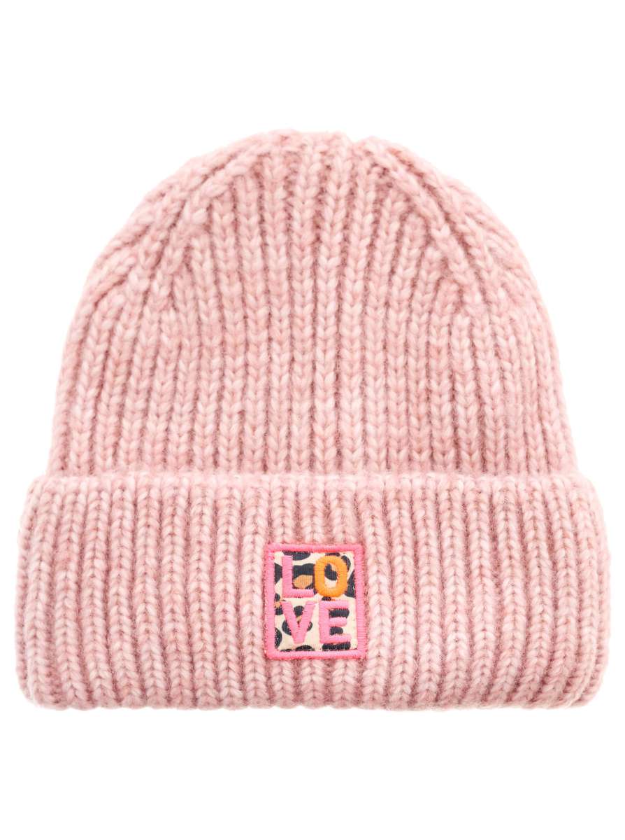 💕 Zwillingsherz Mütze "Leo & Love" Rosa